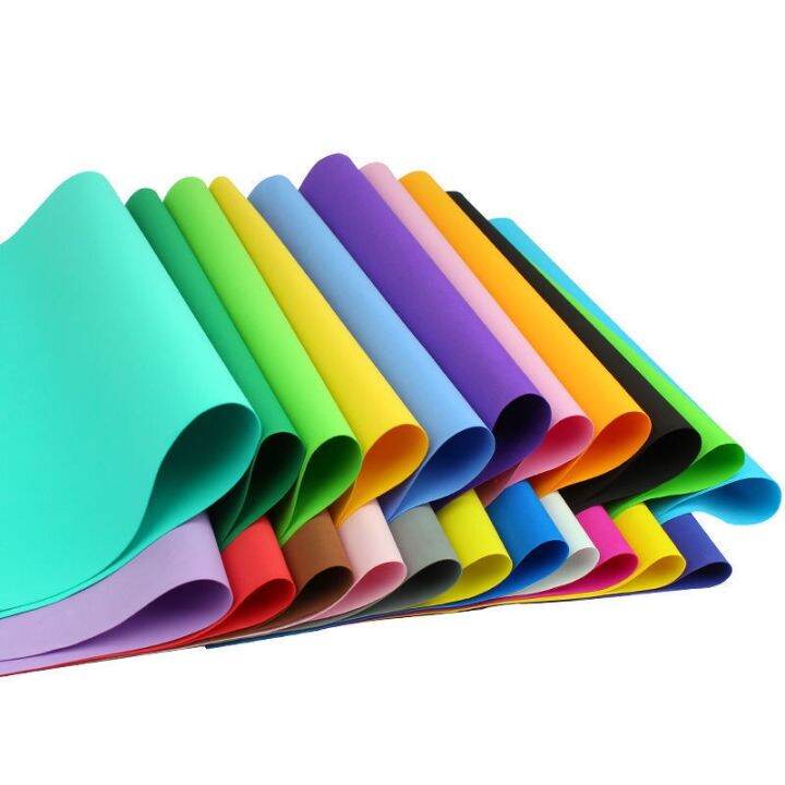 [COD] paper 50 sheets of color large sheet 25 foam rubber plastic ...