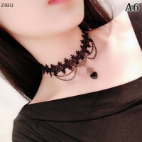 ZIBU ใหม่เซ็กซี่โกธิค chokers คริสตัลสีดำลูกไม้สร้อยคอวินเทจเครื่องประดับวิคตอเรีย