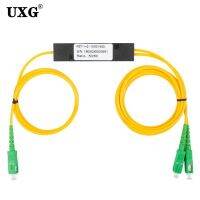 PLC Splitter SC APC 1X2 PLC Singlemode Fiber Optical splitter SC/UPC PCL Taper type Splitter computer cable Cord sleeve