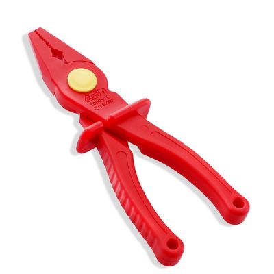 Labor-Saving VDE Insulated Electrician Plastic Pliers 1000V Insulated with Anti-Burn Glass Fiber for Hand Tools