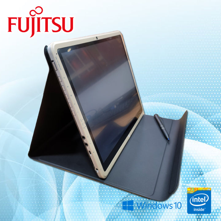 netbook-แท็บเล็ต-fujitsu-รุ่นql2-แรม4gb-แถมฟรี-ปากกา-เคส-คีย์บอร์ด-window10-used-สินค้าประมูลจากสำนักงานออฟฟิต