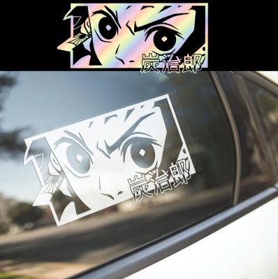 Car Bumper Sticker Japanese Anime Vinyl Decal Demon Fighter JDM Style Accessories Auto Decor Cute Girl Stickers for Rear Window