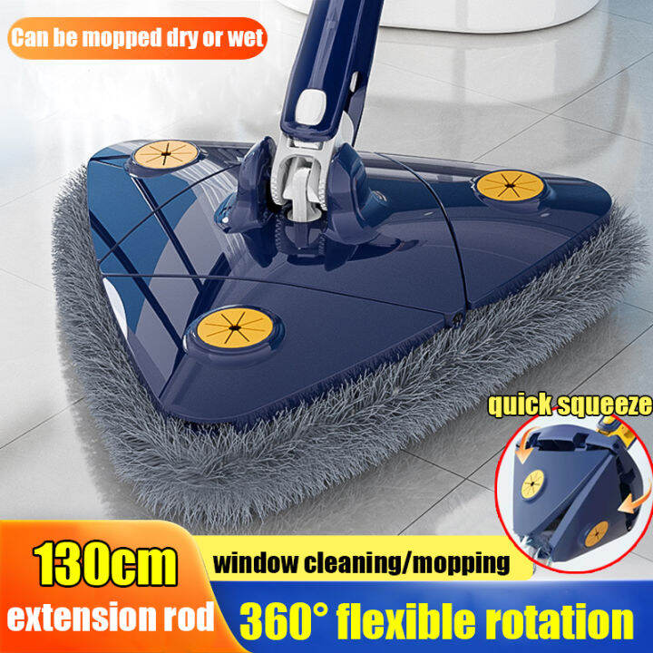 G&P- 360° Rotatable Mop With Squeezer Free Hand Self Wash Lazy Mop for ...