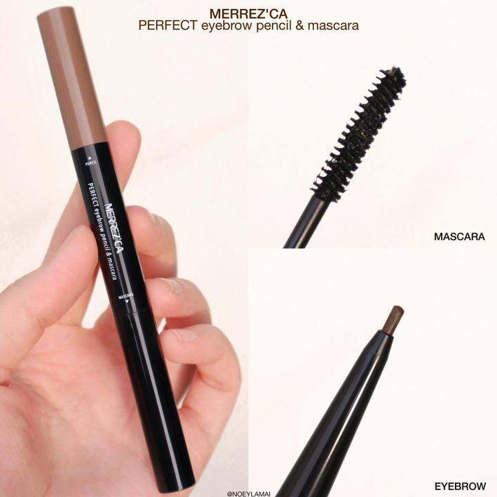 2-แท่ง-merrezca-perfect-eyebrow-pencil-amp-mascara-เมอร์เรซกา-เพ็นซิล-แอนด์-มาสคาร่า