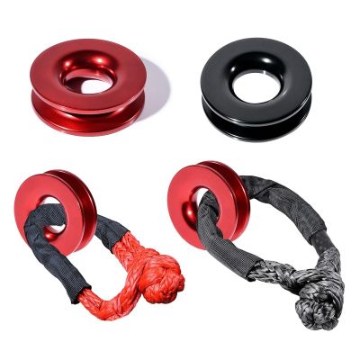 Winch Soft Shackle Recovery Ring Kits for Off-road On-road SUV 4x4 Towing Trailer Snatch-Ring 41,000lbs Winch Rope
