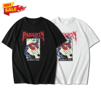 Passion without love เสื้อยืดแขนสั้นคอกลม Cotton 100% สกรีนลาย