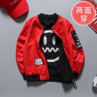 Boys Double-faced Jacket 9 Spring 5 New Big Childrens Clothing 7 Baby Coat Autumn 12 Years Old Tide Boy Christmas Birthday Gift