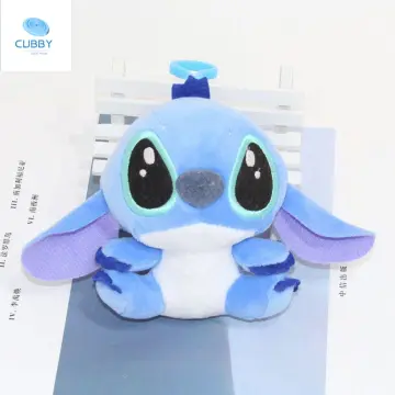 10CM Anime Lilo Stitch Plush Toys cute Soft Stitch Stuffed toy keychain  gifts For Kids, Pink 