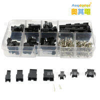 200PCs SM type 2.54 terminal connector 2/3/4/5PIN each five male and female end set 200