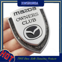 XSD 1 X โลหะใหม่ MAZDA OWNERS CLUB โลโก้รถตกแต่งด้านข้างตรารถยนต์สติกเกอร์รูปลอกสำหรับ MAZDA