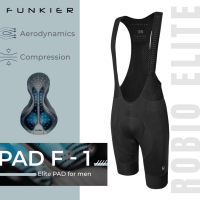 [ผ่อน 0%]กางเกงเอี้ยมปั่นจักรยาน Funkier Robio Elite Bib F-1 pad