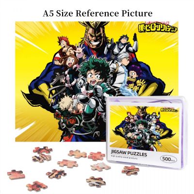 My Hero Academia (3) Wooden Jigsaw Puzzle 500 Pieces Educational Toy Painting Art Decor Decompression toys 500pcs