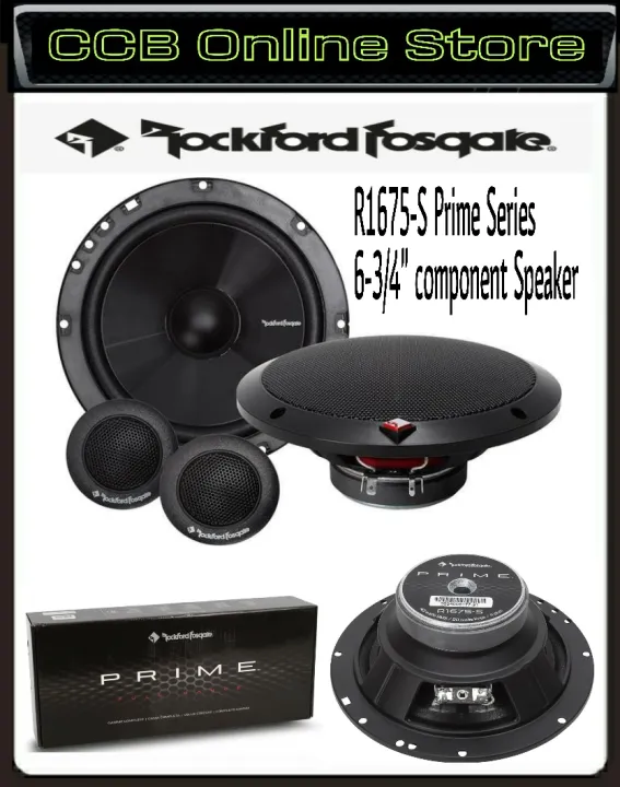 Rockford Fosgate R1675-S R1 Prime 6.75-Inch 2-Way Component Speaker ...