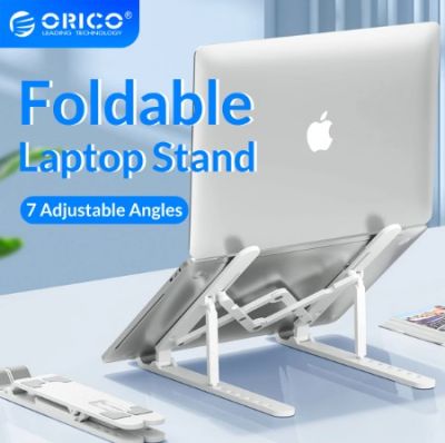 ORICO Portable Laptop Stand Riser Foldable Adjustable Notebook Holder Vertical Computer Stand desk 7 Angles