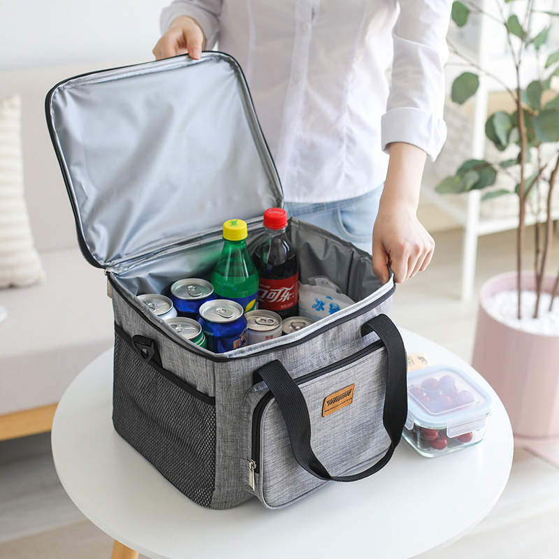 Tote Travel Picnic Drink Fruit Food Fresh Thermal Insulated Cooler Lunch Box Bag 