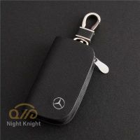 Mercedes Benz ของแท้หนังแพ็คสำหรับ A B C E S Class W204 W205 W212 W213 W176 GLC CLA AMG W177 Keyless Remote Key Holder กรณี