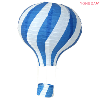 YONGDA? โคมไฟกระดาษบอลลูนลมร้อนสีสันสดใสสำหรับตกแต่งห้องนอนเด็กโคมไฟตกแต่งงานเลี้ยงวันเกิดขนาด10นิ้ว