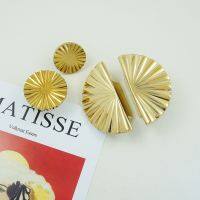 ✓✟☞ Semi-Circular Shape Cabinet Pulls Handles European Furniture Handles Sector Drawer Pulls Brass Kitchen Cupboard Gold Pull Knob