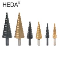 ✸№ 5/9/15steps 4-32mm High Speed Steel Straight Grooved Conical Drill Bit HSS Metal Step Drill Bit For Woodworking Thin Iron Steel
