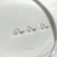 annita.silver - mini flower earrings / ต่างหูดอกไม้เงินแท้925 ต่างหูเงินเงินแท้ปักก้าน ออกแบบโดยฝีมือช่างคนไทย สินค้าพร้อมส่ง