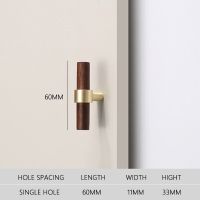 Furniture Solid Wood Handles Kitchen Cabinets Pulls Wardrobe Cupboard Drawers Door Knobs Wooden Handles Hardware 96-224mm