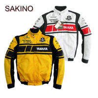 SAKINO YamahaMotorcycle แจ็คเก็ตฤดูร้อนระบายอากาศตาข่ายสีเหลือง Sutis แข่ง