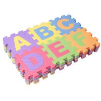 36pcs Soft EVA Foam Baby Children Mat Alphabet Number Puzzle Jigsaw