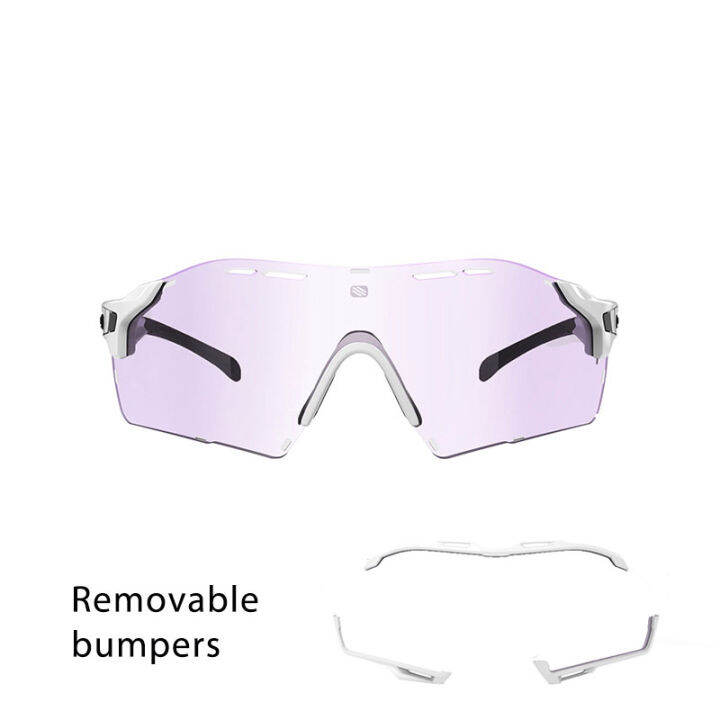 แว่นกันแดด-rudy-project-cutline-white-impactx-photochromic-2-laser-purple-แว่นกันแดดปรับสีอัตโนมัติ-แว่นกันแดดสปอร์ต-แว่นกีฬา-แว่นตีกอล์ฟ-technical-performance-sunglasses