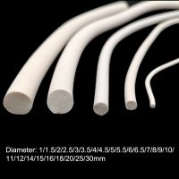 Silicone Rubber Sponge Strip White Silicone Foamed Seal Strip Round VMQ Foaming Cord Dia.1/1.5/2/2.5/3/3.5/4/4.5/5/6-30mm