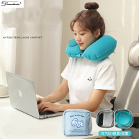 Dream Hunter Inflatable Pillow Tpu Press Type Inflatable U-Shaped Pillow Outdoor Portable Storage Neck Pillow Ultralight Travel Head Pillow