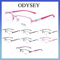 Odysey แว่นตา รุ่น 8170 กรอบเซาะร่อง Rectangle ทรงสี่เหลี่ยมผืนผ้า ขาสปริง วัสดุ สแตนเลส สตีล (สำหรับตัดเลนส์) กรอบแว่นตา สวมใส่สบาย น้ำหนักเบา ไม่ตกเทรนด์ มีความแข็งแรงทนทาน Gouging frame Eyeglass Spring legs Stainless Steel material Eyewear Top Glasses