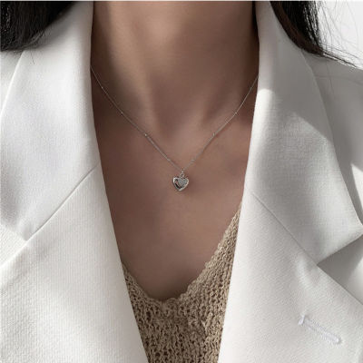 Necklace for Women Silver Color Love Heart Pendant Choker Necklace Gift For Friend 2021 New Fashion Collar Neck Jewelry