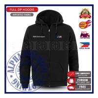 BMW Sport M Zipper Zip Hoodie Cotton Jacket Embroidery Unisex Fashion Casual Sweater Racing M5 X5