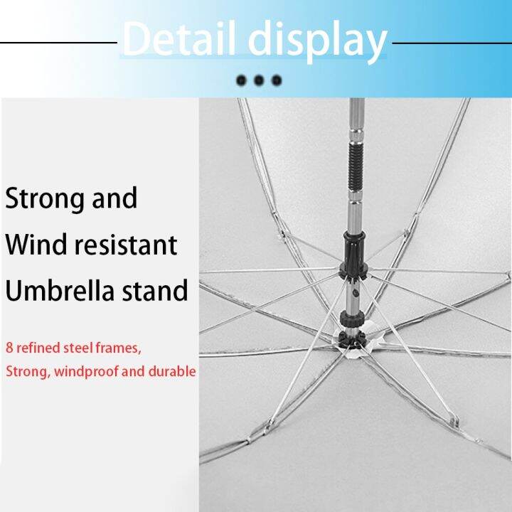 ป้องกันรังสียูวีกันฝนกันแดดร่มเด็กที่คลุมรถเข็นเด็กทารกสามารถงอได้อย่างอิสระไม่เป็นสนิมอุปกรณ์เสริมรถเข็นเด็กสากล
