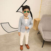 Flower Boys Casual Blazer Suit Kid Coat Pants Tie 3Pcs Wedding Formal Tuxedo Set Children Baptism Costume Performance Dress,H118