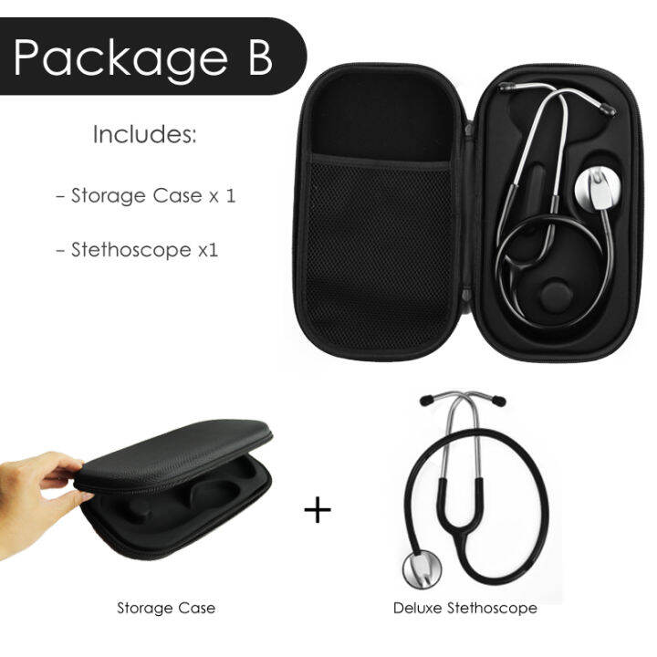 Home Classic Medical Health Monitor Storage Case Kit with Stethoscope