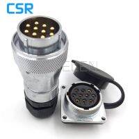 WF28 serie 10 pin Waterproof Cable Connector IP67 Circular For LED Screen Metal aviation plug connector 10 pin 10A