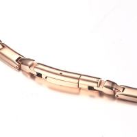 Vinterly Pure Titanium Magnetic Choker Necklace Women Chain Link Rose Gold-color Health Energy Germanium Necklace Men Jewellery