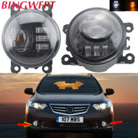 2ชิ้น Superbright Led ไฟตัดหมอก DRL สำหรับฮอนด้าซีวิคแอคคอร์ด8 VIII TSX 2011 2012 2013 2014ไฟตัดหมอกโคมไฟทำงานกลางวันไฟ