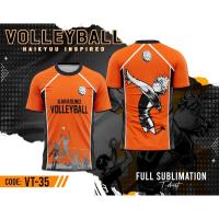 sizes T SHIRT - (All are in stock) [Good inventory] Volleyball full sublimation T-shirt Part 6 (You can customize the name and pattern for free) - TSHIRT