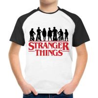 Kids Boys T-shirt Stranger Things Short Sleeve  Letter Crewneck White Children Tops  Daily Outdoor Regular Fit 4-14 Years