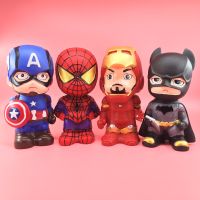 Superhero Spiderman Piggy Bank For Kids Boys Birthday Gift Toys Children Paper Coin Safe Banking Cartoon Money Box Savings Large