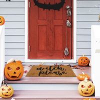 [A Warm] HalloweenDoor Mat BathroomRoom Welcome Floor Mat