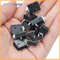 [Clark Carrida] 10ชิ้น3.5Mm หูฟังแจ็คเต้ารับสัญญาณเสียงสเตอริโอพร้อมน็อต5 Pin PCB