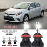 หลอดไฟหน้ารถยนต์ LED LAI 40w 6000k สีขาว สําหรับ Toyota Corolla E15 2007-2023 2PCS