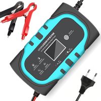 ZZOOI Car Battery Charger 12V 10A Smart  with LCD Touch Screen Display Pulse Repair Motorcycle Chargers Wet Dry Lead Acid Accessories