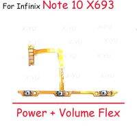 สำหรับ Infinix Note 10 11 Pro สวิตช์ X697 X695 X554 X693 X653 X552 X553ปุ่มเปิดปิดยืดหยุ่นได้ปุ่มปรับระดับเสียงด้านข้าง