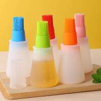 Portable Oil Bottle Barbecue Brush Silicone Kitchen Organizer And Storage Container Baking Pancake  Camping Accessories Gadgets