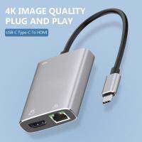 【Online】 ClickDeals ALLOYSEED USB-C HUB Type-C To HDMI HD TV Adapter USB3.1 Type-4K Converter สำหรับ PC แล็ปท็อปสำหรับ MacBook Galaxy โทรศัพท์มือถือ