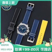 2023 new Nylon genuine leather watch strap for Breitling Blackbird Scout Avenger Challenger Superocean Men 22mm